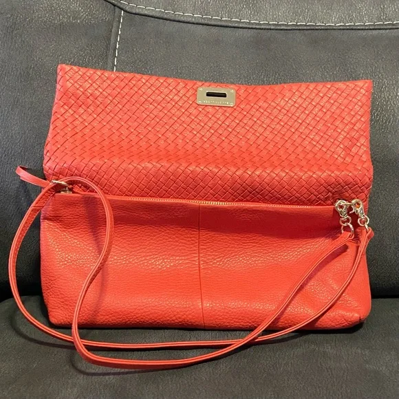 Elliott Lucca coral salmon orange colour woman Boho hand bag. Used. - Picture 12 of 14